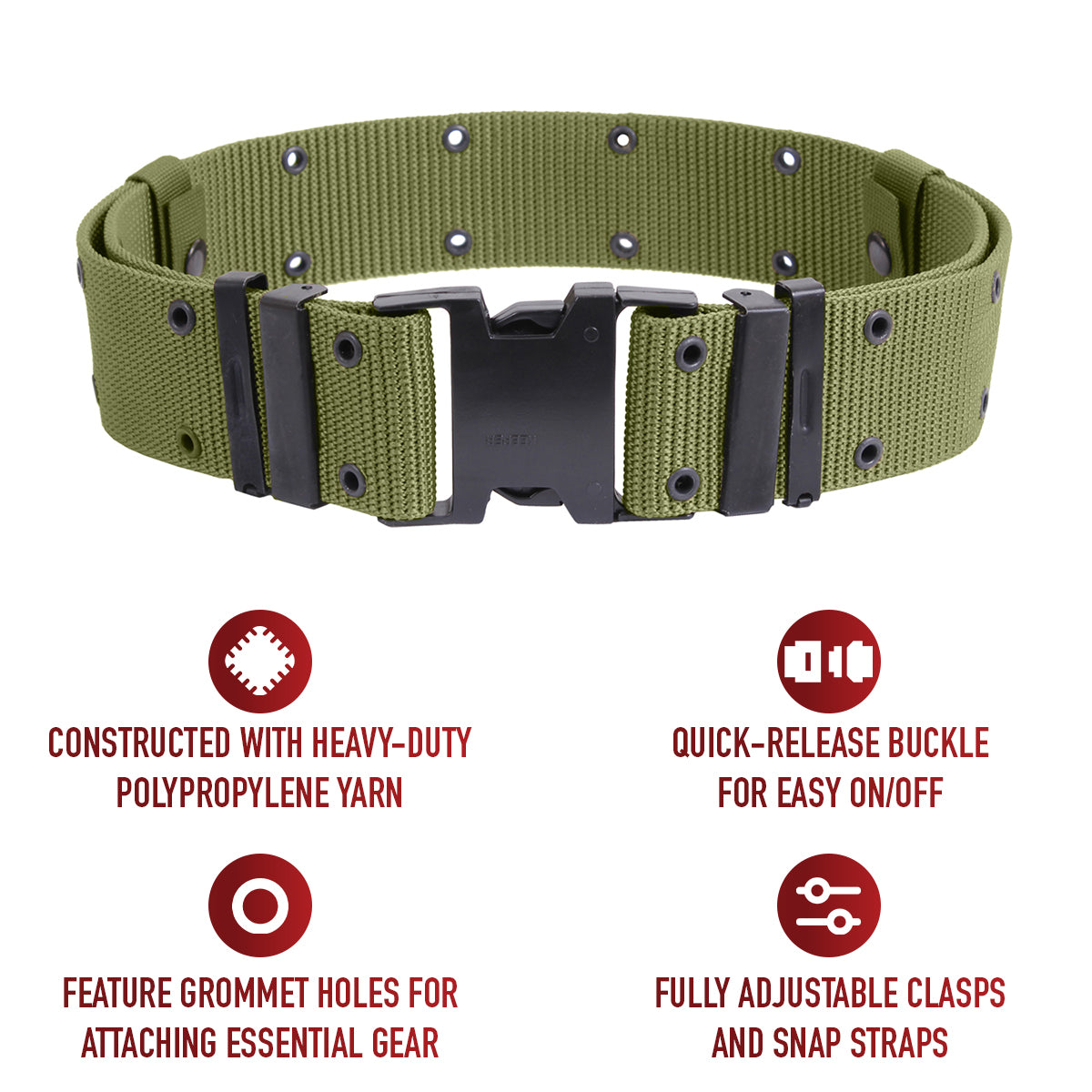 New Issue Marine Corps Style Quick Release Pistol Belts