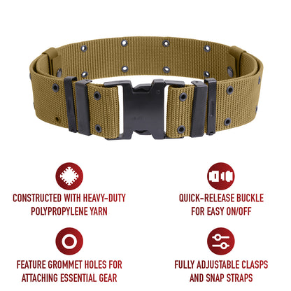 New Issue Marine Corps Style Quick Release Pistol Belts