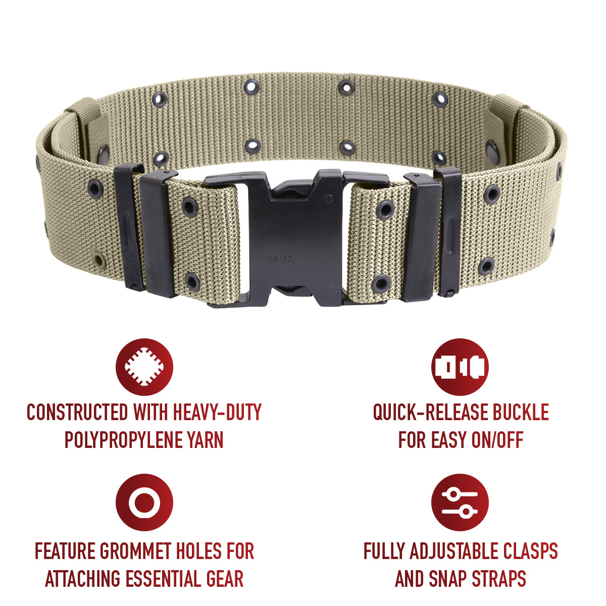 New Issue Marine Corps Style Quick Release Pistol Belts
