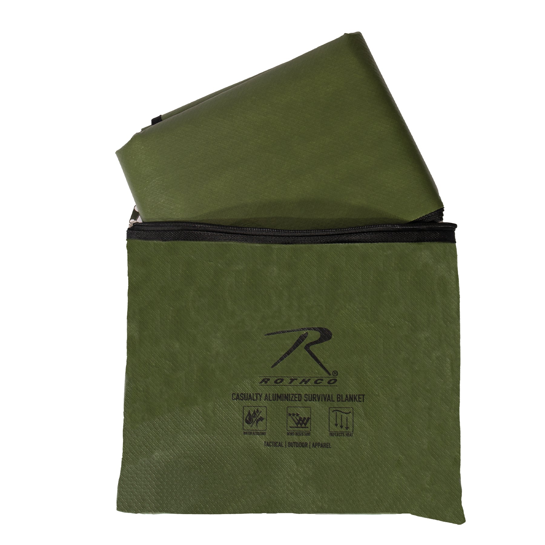 Rothco Heavy Duty Survival Blanket - Olive Drab - Tactical Choice Plus