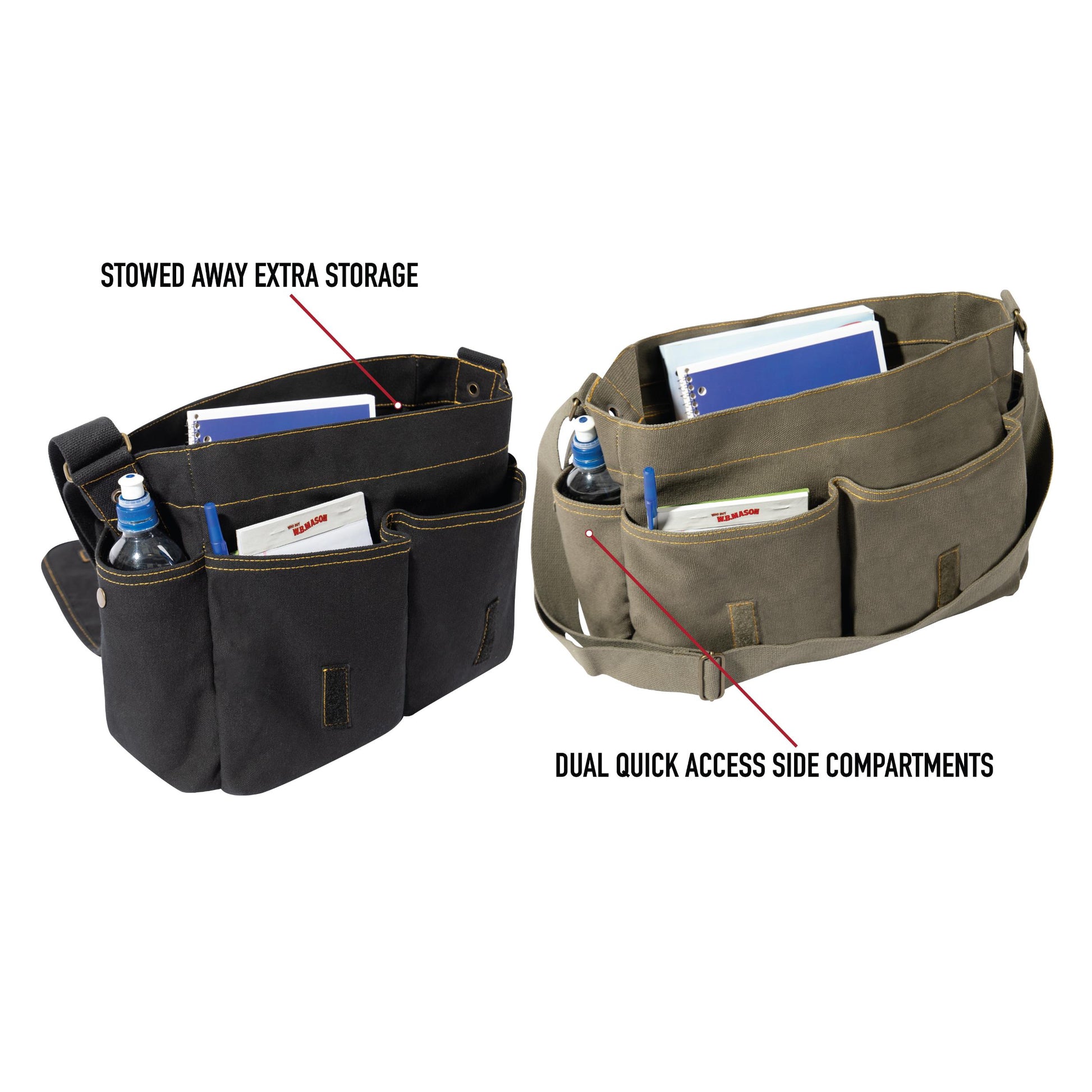 Heavyweight Canvas Classic Messenger Bag With Military Stencil - Tactical Choice Plus