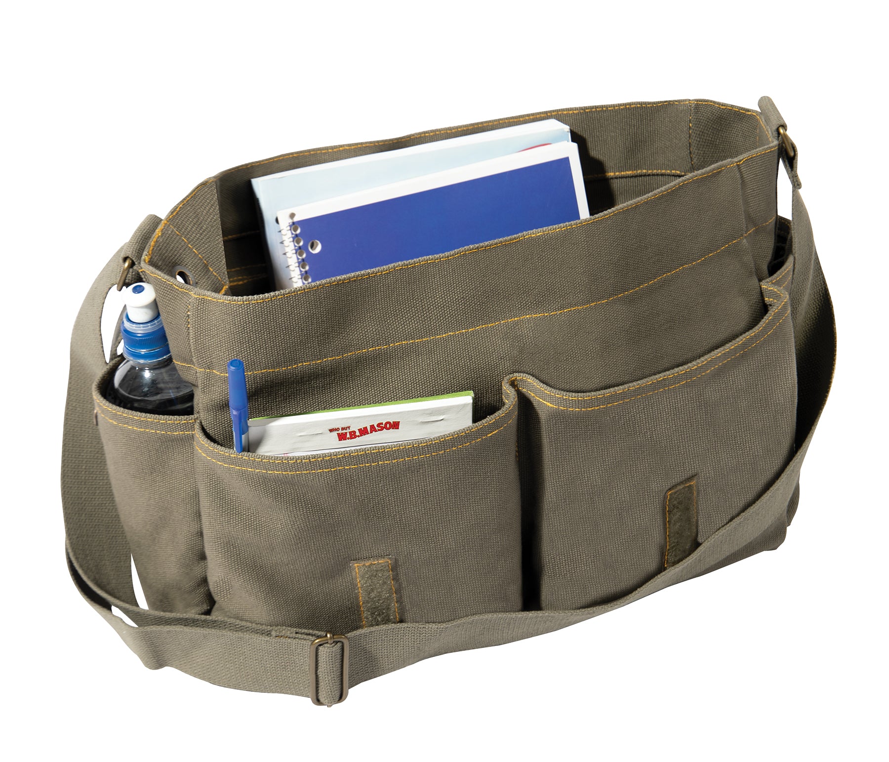 Heavyweight Canvas Classic Messenger Bag With Military Stencil - Tactical Choice Plus