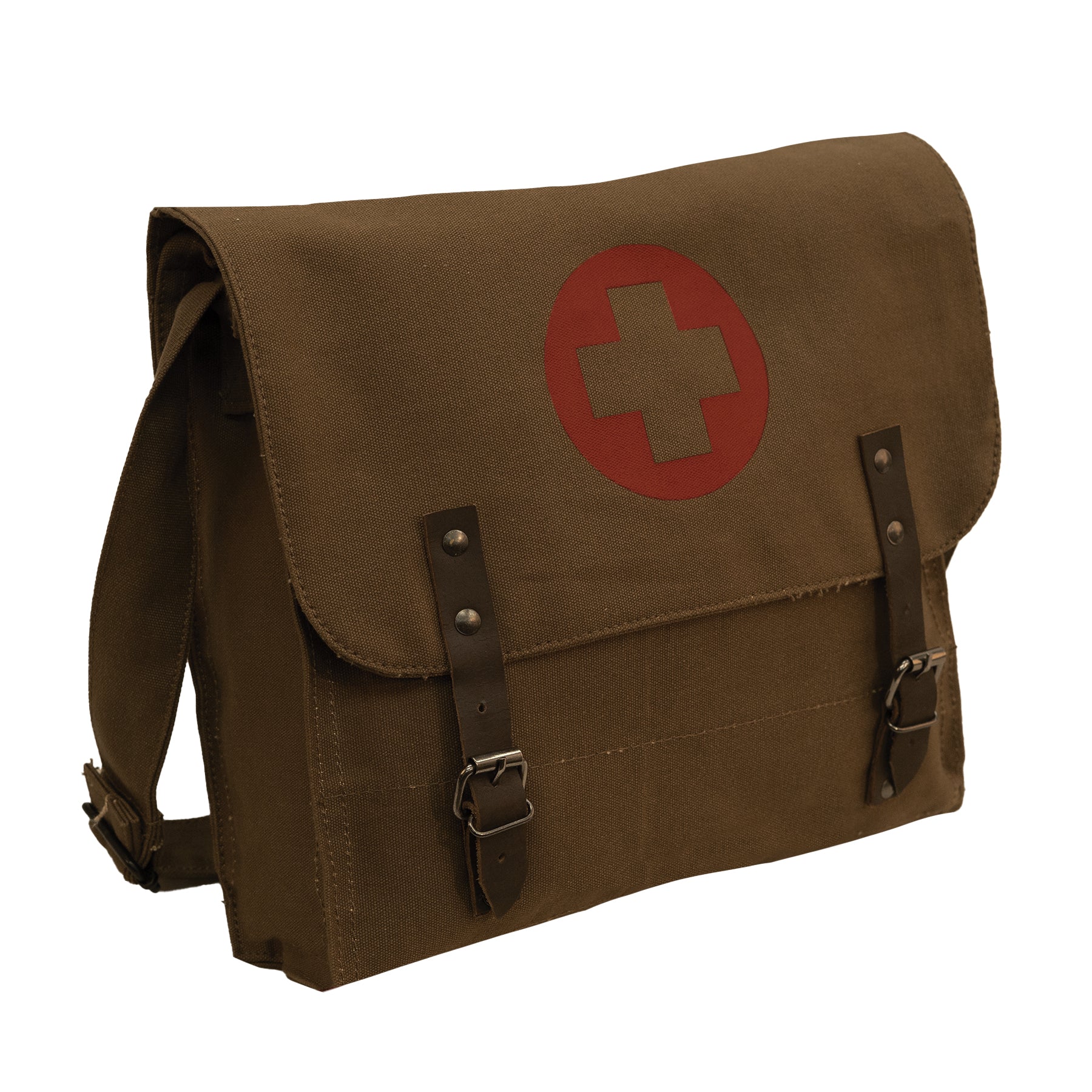 Vintage Medic Canvas Bag With Cross - Tactical Choice Plus