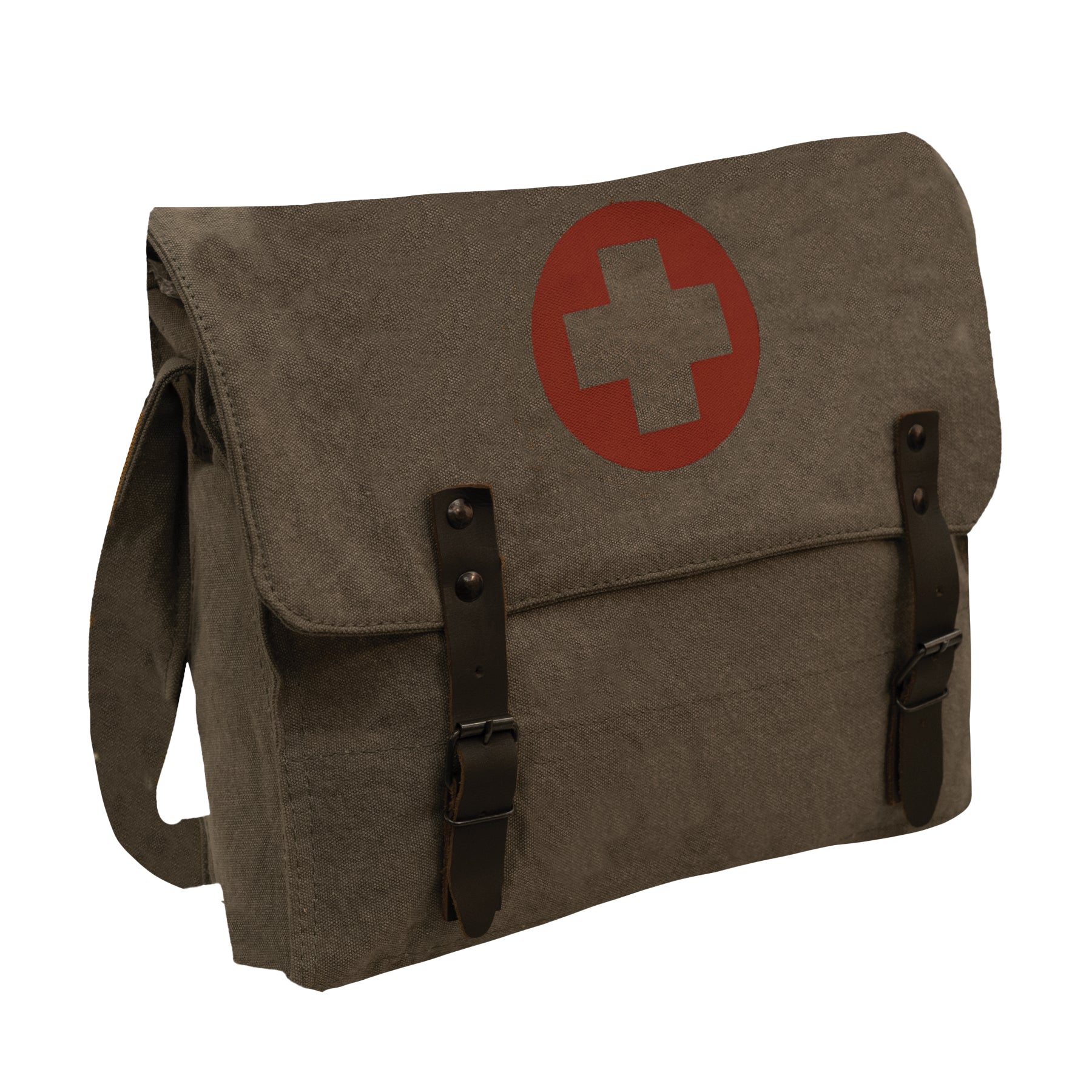 Vintage Medic Canvas Bag With Cross - Tactical Choice Plus