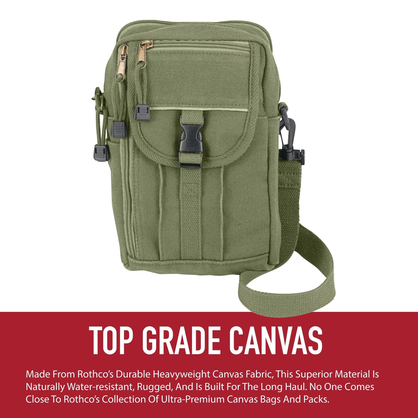 Rothco Heavyweight Classic Canvas Passport Travel Pouch - Tactical Choice Plus