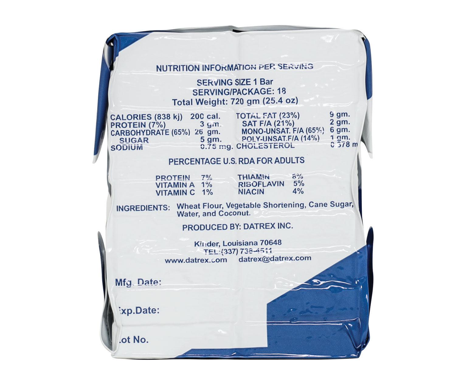 Datrex Blue 3600 Calorie Emergency Food Ration - Tactical Choice Plus