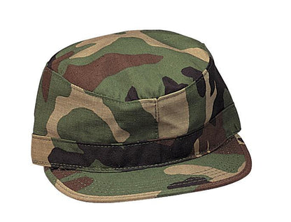 Kids Military Fatigue Cap - Woodland Camo - Tactical Choice Plus