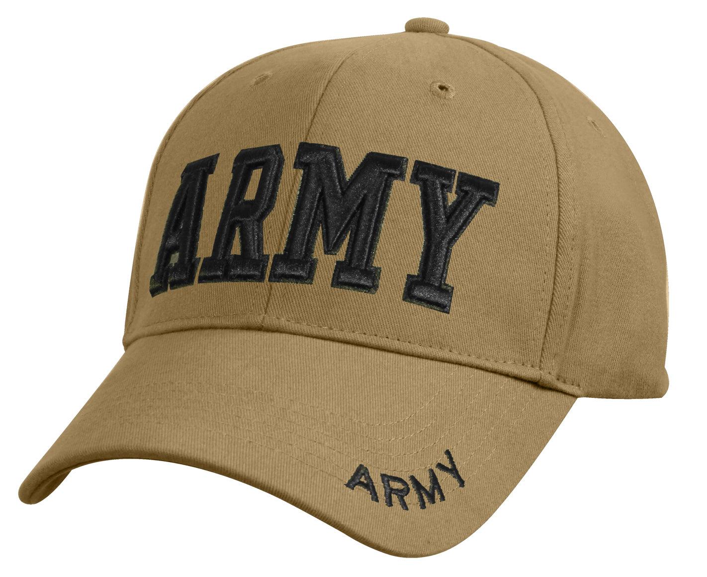 Rothco Deluxe Army Embroidered Low Profile Insignia Cap - Tactical Choice Plus