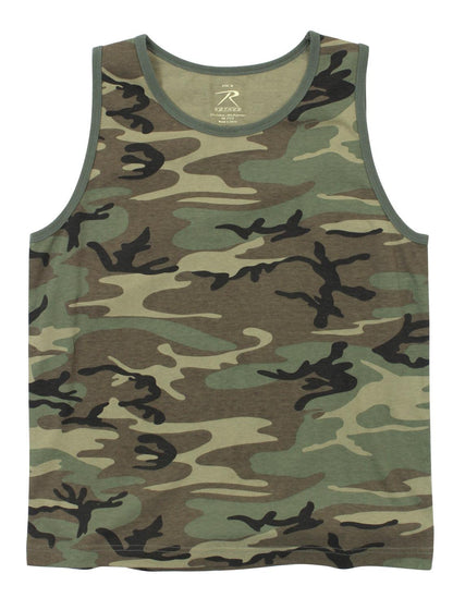 Vintage Woodland Camo Tank Top - Tactical Choice Plus