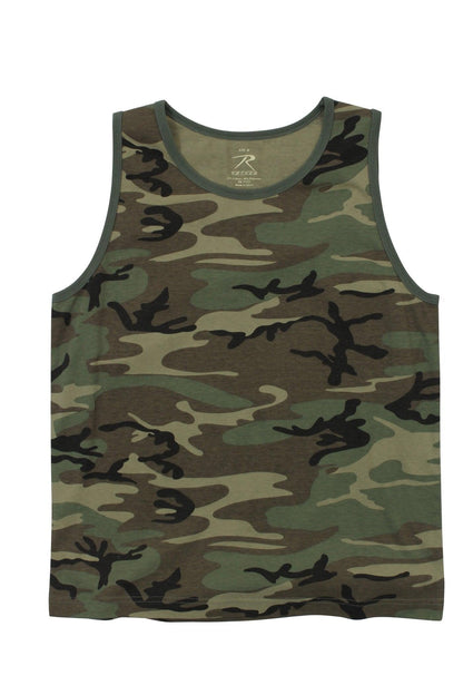 Vintage Woodland Camo Tank Top - Tactical Choice Plus