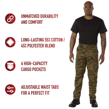 Digital Camo Tactical BDU Pants