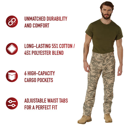 Digital Camo Tactical BDU Pants