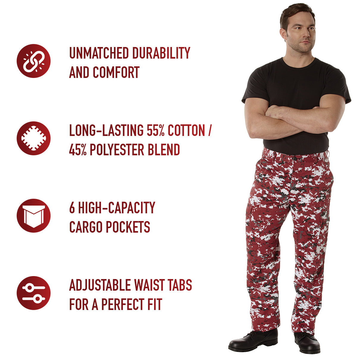 Digital Camo Tactical BDU Pants
