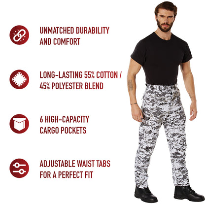 Digital Camo Tactical BDU Pants
