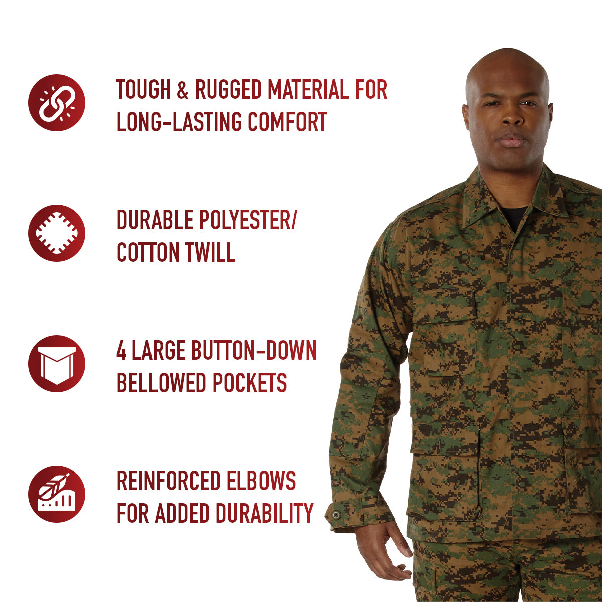 Digital Camo BDU Shirts