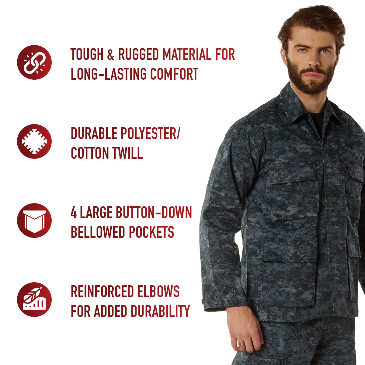 Digital Camo BDU Shirts