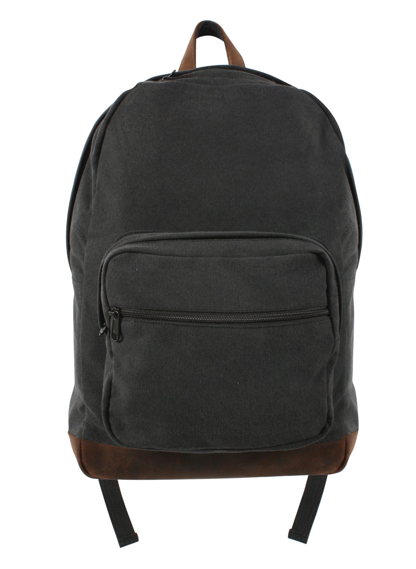 Vintage Canvas Teardrop Backpack With Leather Accents - Tactical Choice Plus