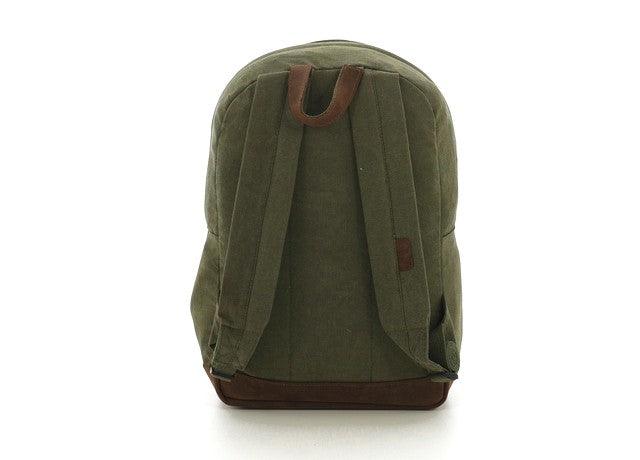 Vintage Canvas Teardrop Backpack With Leather Accents - Tactical Choice Plus