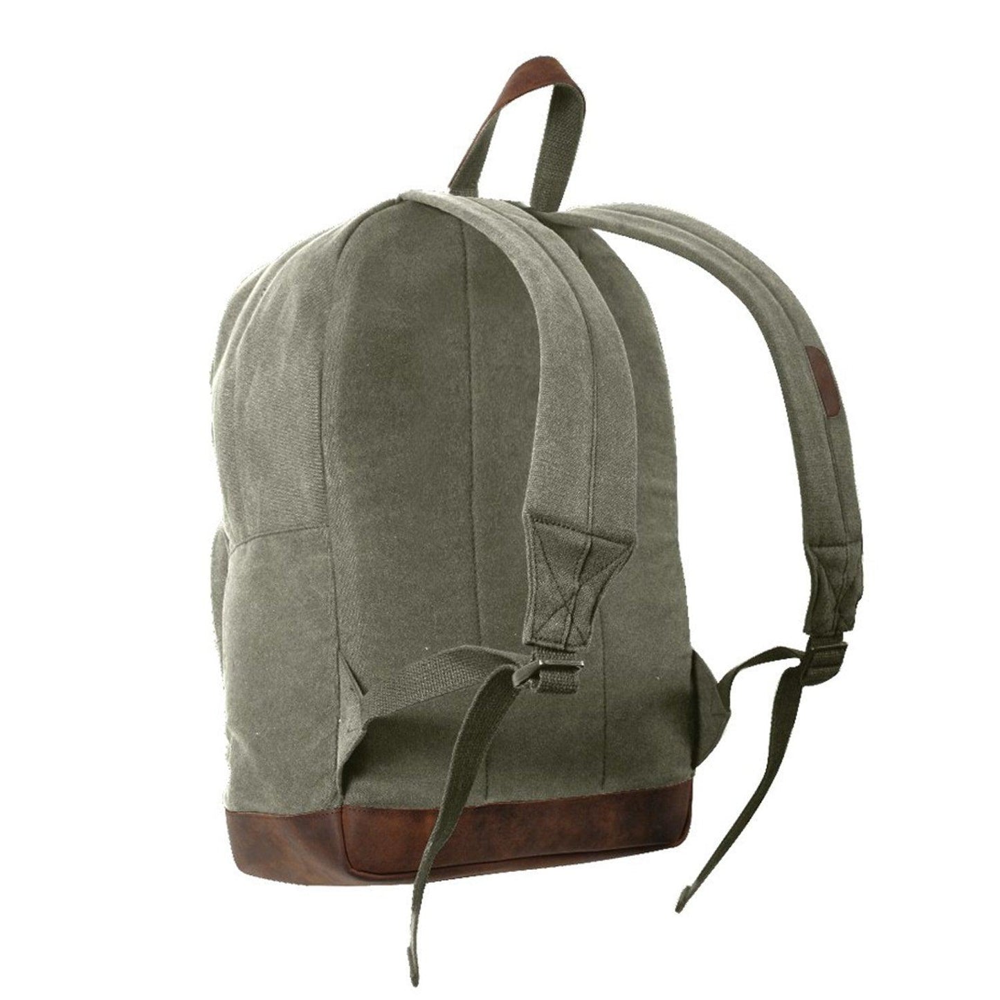 Vintage Canvas Teardrop Backpack With Leather Accents - Tactical Choice Plus