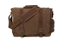 Rothco Vintage Canvas Pathfinder Laptop Bag With Leather Accents - Tactical Choice Plus