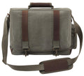 Rothco Vintage Canvas Pathfinder Laptop Bag With Leather Accents - Tactical Choice Plus