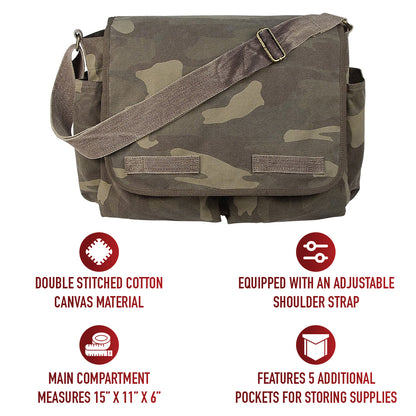 Classic Canvas Messenger Bag