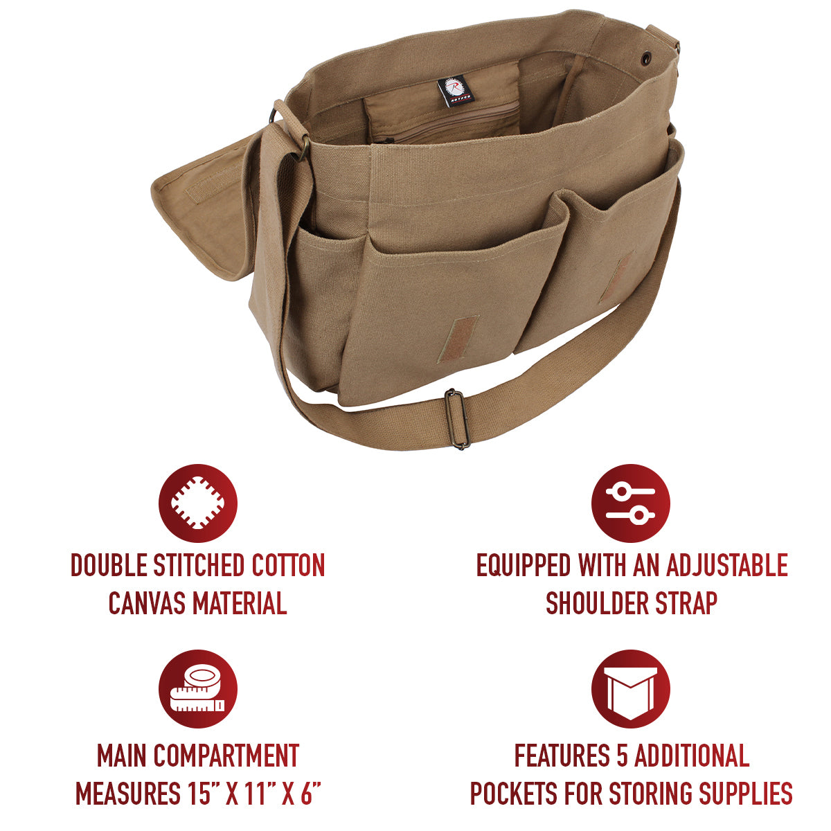 Classic Canvas Messenger Bag