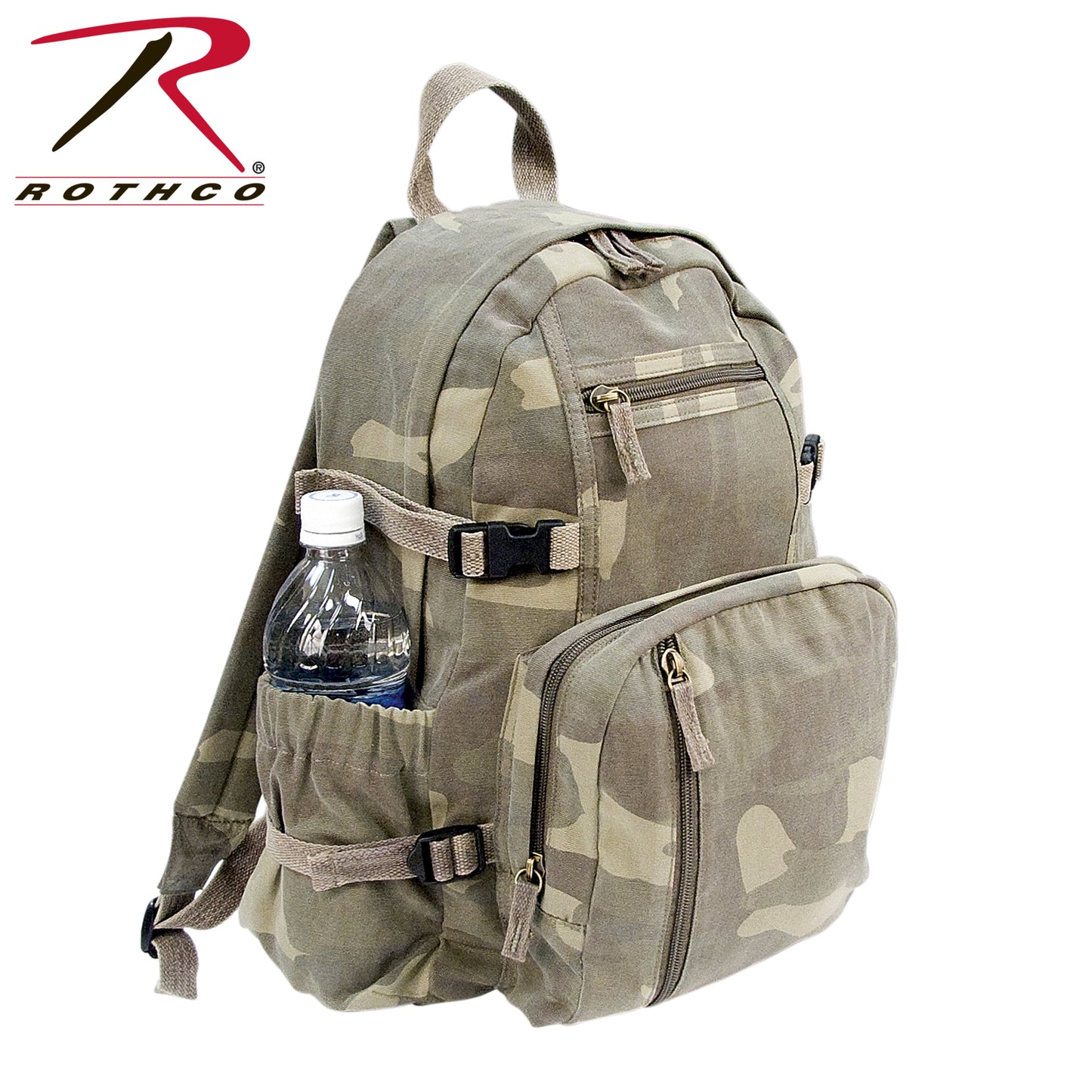 Vintage Canvas Compact Backpack