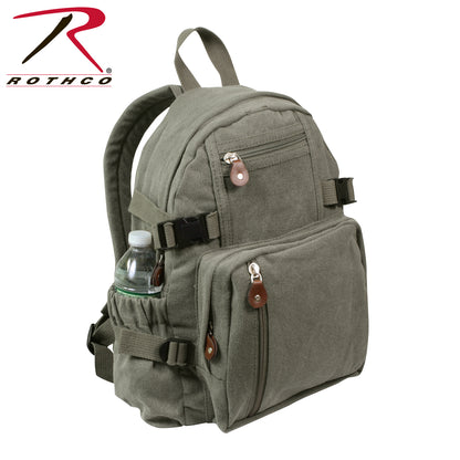 Vintage Canvas Compact Backpack