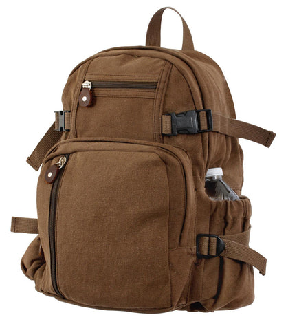 Rothco Vintage Canvas Compact Backpack - Tactical Choice Plus