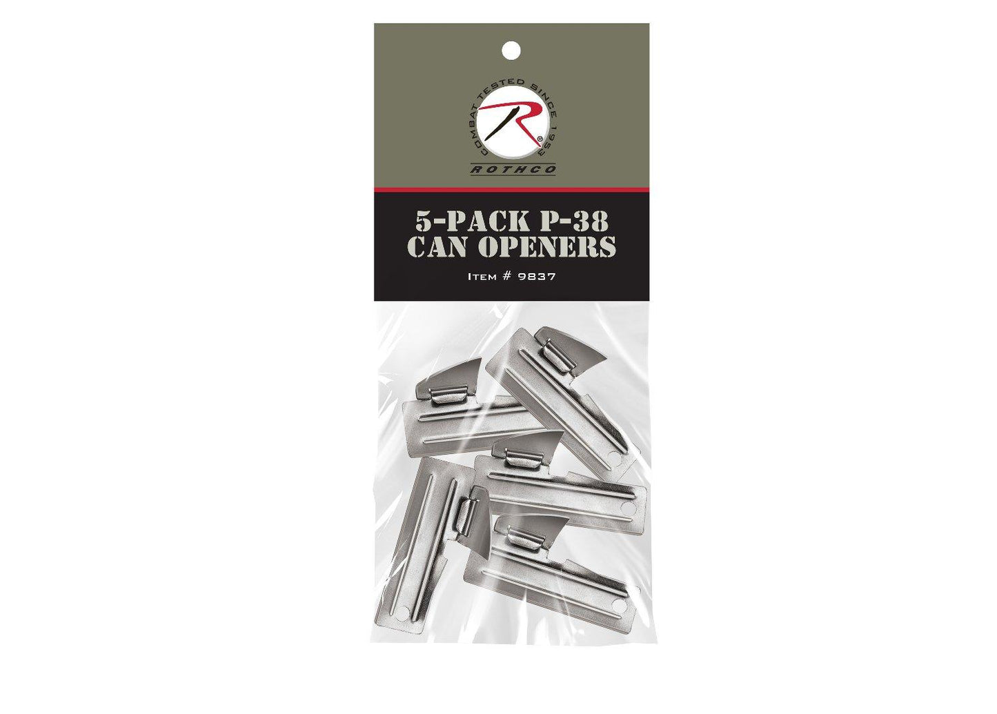 G.I. Type 5-pack P38 Can Openers - Tactical Choice Plus