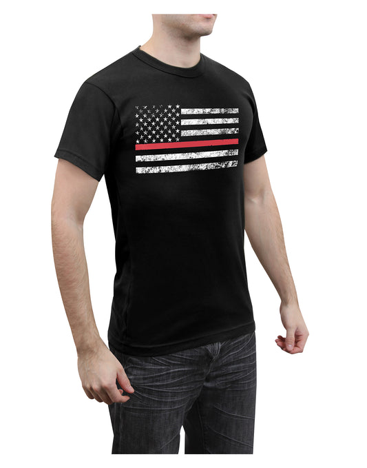 Thin Red Line Flag T-Shirt - Tactical Choice Plus
