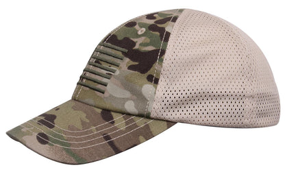 Tactical Mesh Back Cap With Embroidered US Flag - Tactical Choice Plus