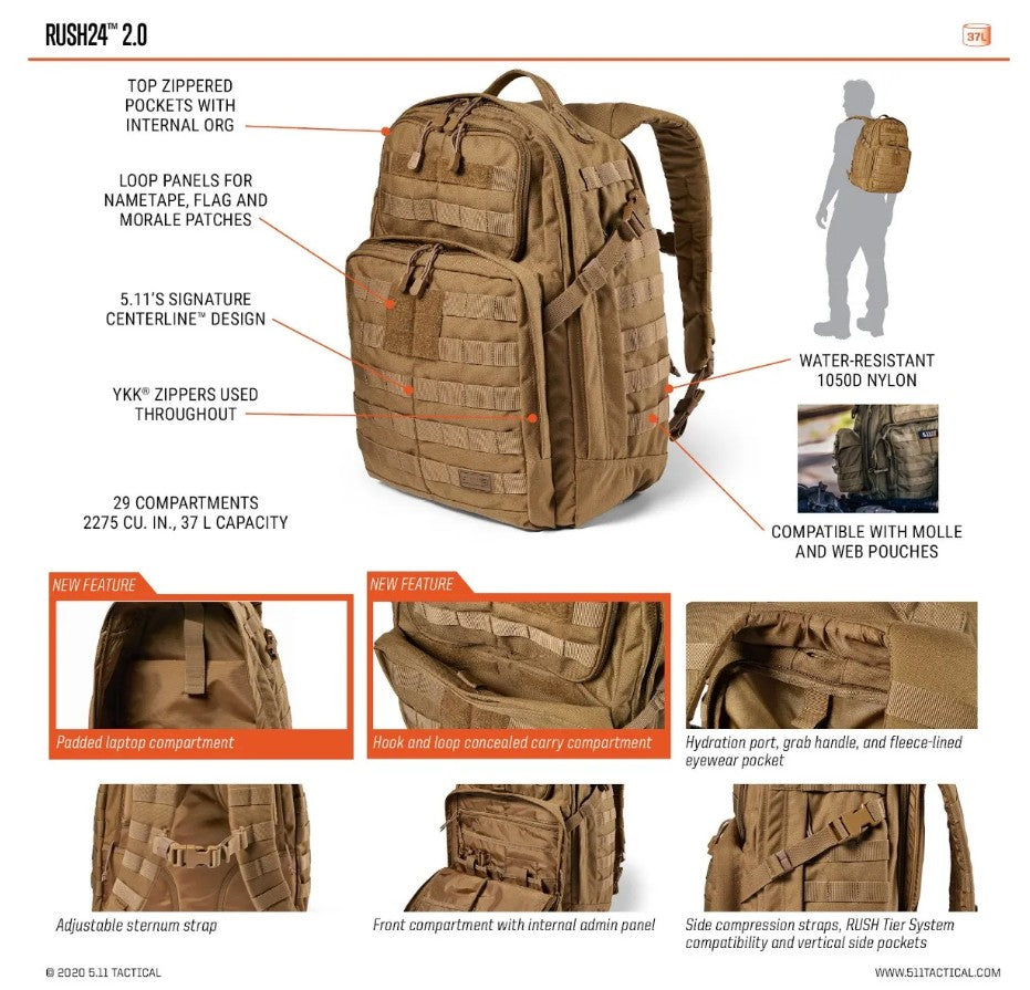 5.11 Tactical Rush24 2.0 Backpack