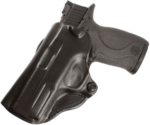 Desantis Mini Scabbard Holster - Lh Owb Leather Glk 192336 Bl