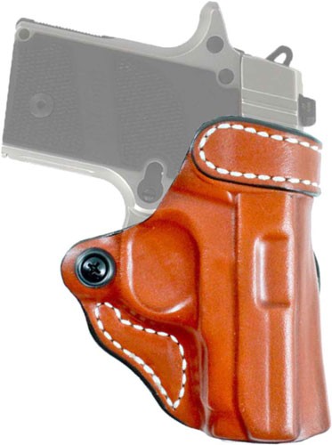 Desantis Criss-cross Holster - Owb Rh Leather Sig P365 Tan