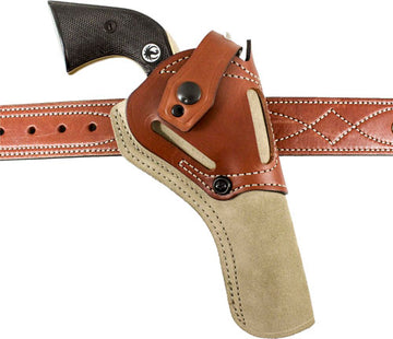 Desantis Wild Hog Holster Lthr - Ambi Colt Saa 4 3/4" Natural