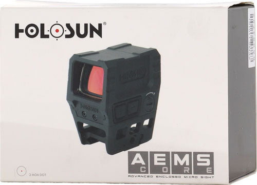 Holosun Aems Enclosed Micro - Cast Alum 2moa Red Ret