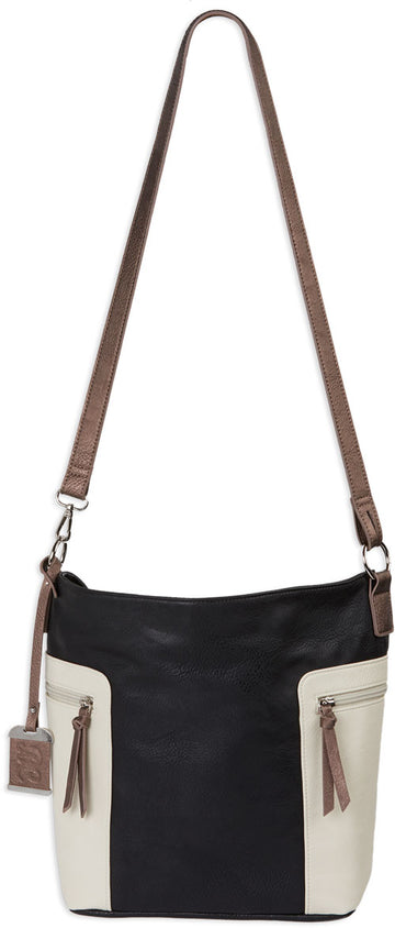 Bulldog Concealed Carry Purse - Conv Hobo/crossbody Blk/tan