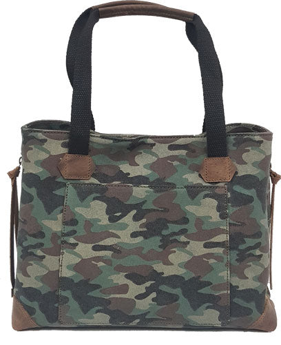 Versacarry Conceal Carry Purse - Canvas Camo Tote Style<