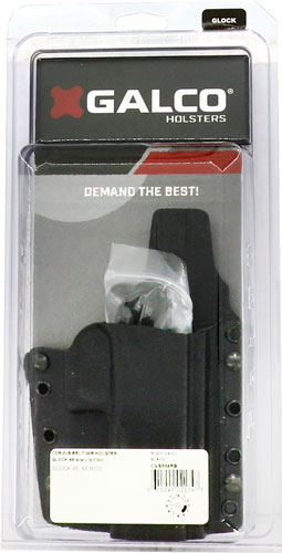 Galco Corvus Belt/iwb Holster - Rh Kydex Fits Glock 48 Black<