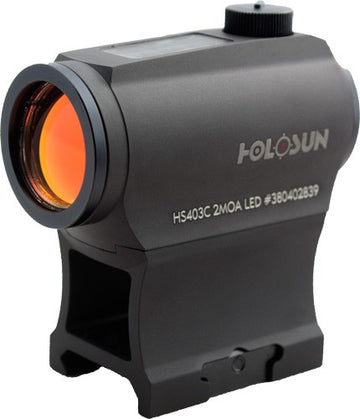 Holosun 403 Enclosed Red 2moa - Dot Solar 20mm Aluminum Rifle