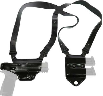 Galco Miami Shoulder System - Rh Leather Sig P320f 9/40 Blk<