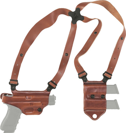 Galco Miami Ii Shoulder System - Rh Lthr For Glock 20/21 Tan<