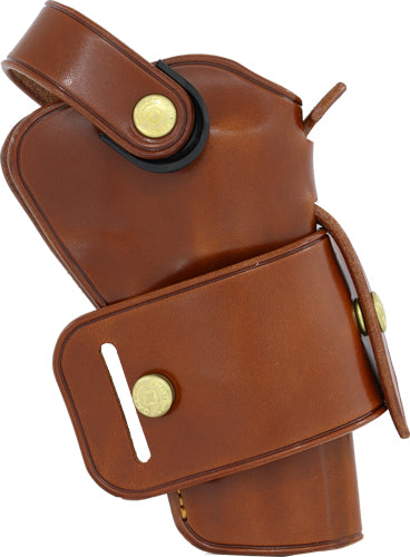 Galco Wheelgunner Belt Holster - Amb Lthr Ruger Redhawk 4" Tan<