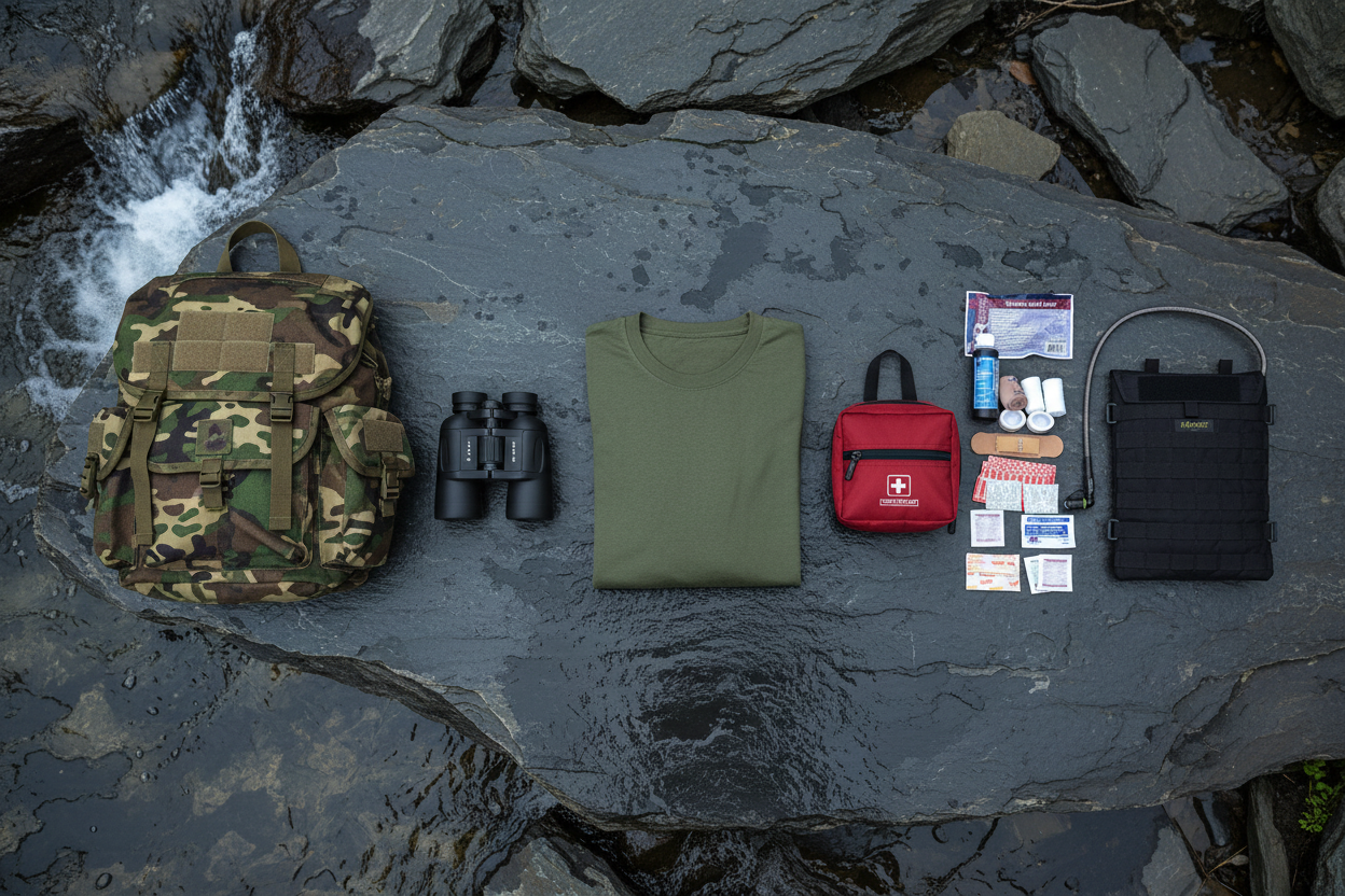 Hike & Explore Day Pack - Knolling