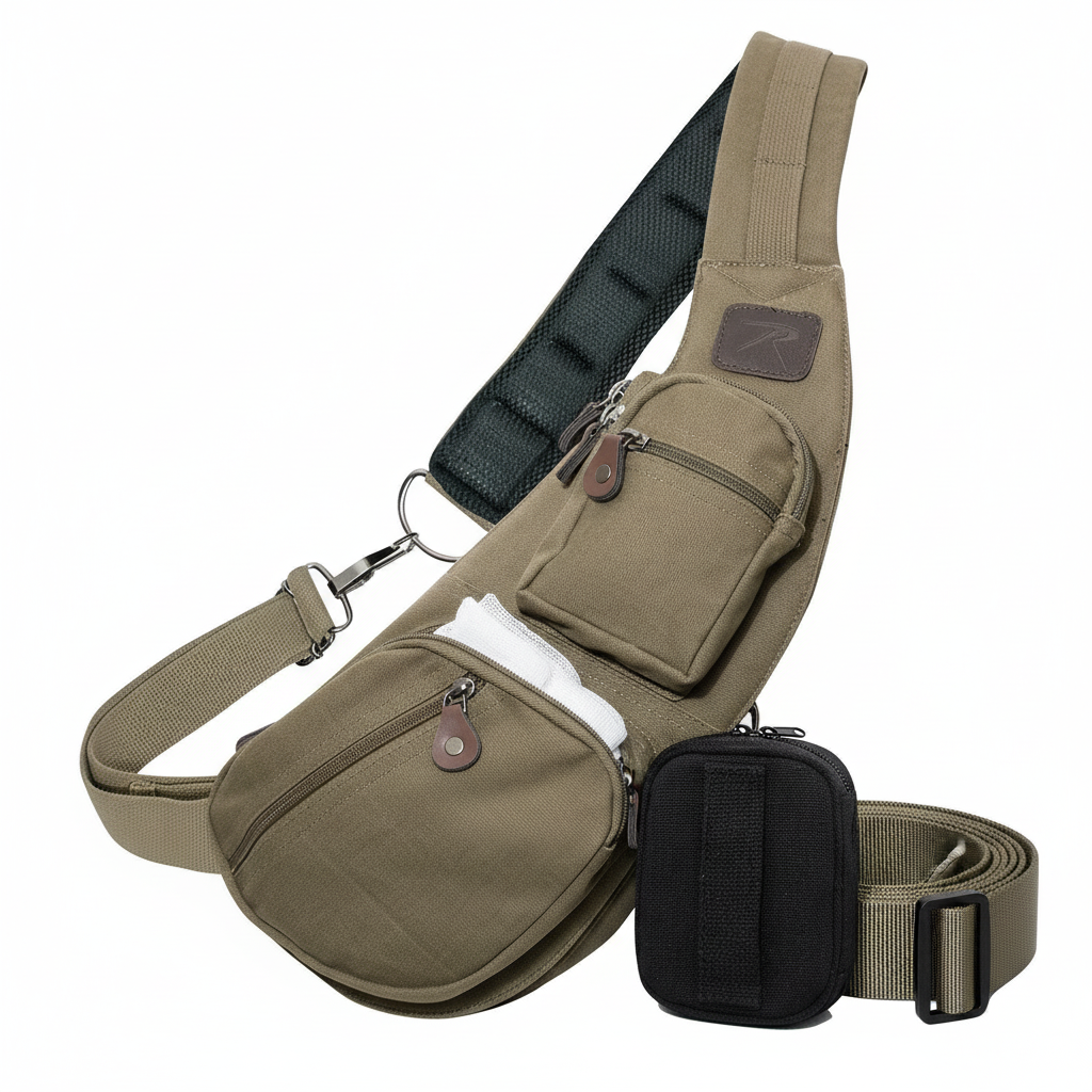Get Home Safe Bundle - Detail shot of sling bag and first aid kit