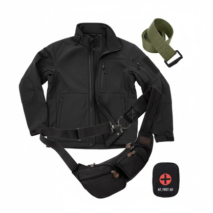 Get Home Safe Bundle - Complete flat lay showing all items