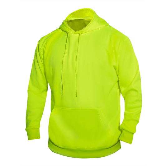 Rothco High-Vis Performance Hooded Sweatshirt - Safety Green - Tactical Choice Plus