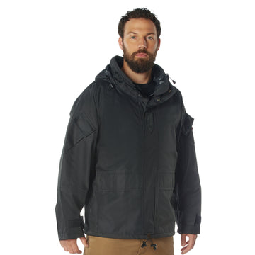 Rothco Hard Shell Waterproof Jacket - Black - Tactical Choice Plus